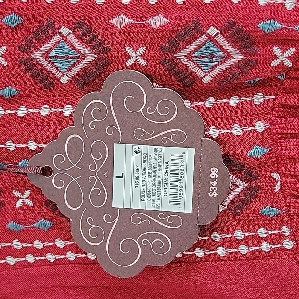 KNOX ROSE RED BOHO DRESS - Picture 3 of 3